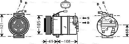 Ava Quality Cooling OLAK373 - Kompressor, kondisioner furqanavto.az