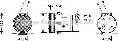 Ava Quality Cooling OLAK273 - Kompressor, kondisioner furqanavto.az