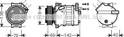 Ava Quality Cooling OLK543 - Kompressor, kondisioner furqanavto.az