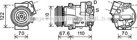 Ava Quality Cooling OLK605 - Kompressor, kondisioner furqanavto.az