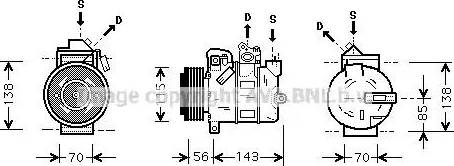 Ava Quality Cooling OL K357 - Kompressor, kondisioner furqanavto.az