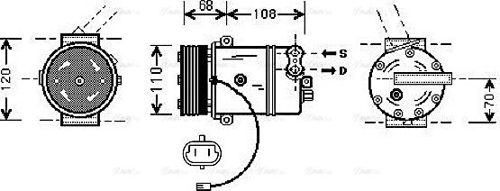 Ava Quality Cooling OL K287 - Kompressor, kondisioner furqanavto.az