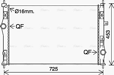 Ava Quality Cooling PE2412 - Radiator, mühərrikin soyudulması furqanavto.az
