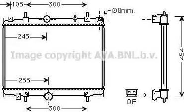 Ava Quality Cooling PE 2198 - Radiator, mühərrikin soyudulması furqanavto.az