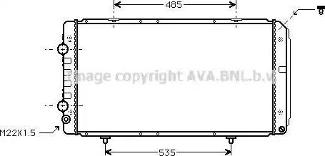 Ava Quality Cooling PEA2145 - Radiator, mühərrikin soyudulması furqanavto.az