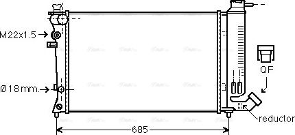 Ava Quality Cooling PE 2140 - Radiator, mühərrikin soyudulması furqanavto.az