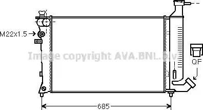 Ava Quality Cooling PE 2148 - Radiator, mühərrikin soyudulması furqanavto.az