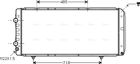 Ava Quality Cooling PE 2151 - Radiator, mühərrikin soyudulması furqanavto.az