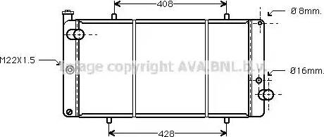 Ava Quality Cooling PE 2111 - Radiator, mühərrikin soyudulması furqanavto.az