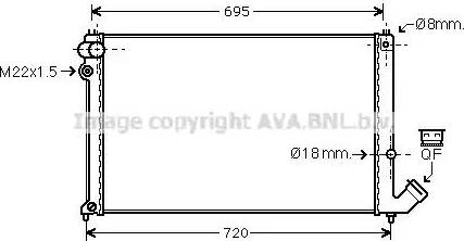 Ava Quality Cooling PE 2181 - Radiator, mühərrikin soyudulması furqanavto.az