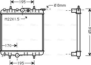 Ava Quality Cooling PE 2188 - Radiator, mühərrikin soyudulması furqanavto.az