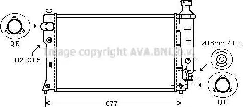 Ava Quality Cooling PE 2135 - Radiator, mühərrikin soyudulması furqanavto.az