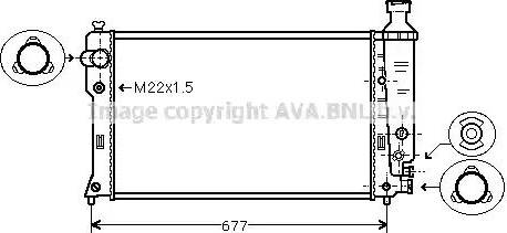 Ava Quality Cooling PE 2133 - Radiator, mühərrikin soyudulması furqanavto.az