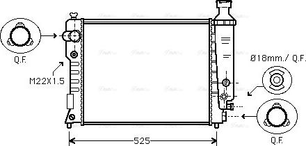 Ava Quality Cooling PE 2124 - Radiator, mühərrikin soyudulması furqanavto.az