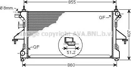 Ava Quality Cooling PE 2309 - Radiator, mühərrikin soyudulması furqanavto.az