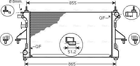 Ava Quality Cooling PEA2310 - Radiator, mühərrikin soyudulması furqanavto.az