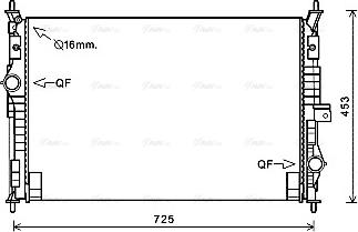 Ava Quality Cooling PE2386 - Radiator, mühərrikin soyudulması furqanavto.az