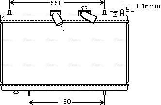 Ava Quality Cooling PE 2296 - Radiator, mühərrikin soyudulması furqanavto.az