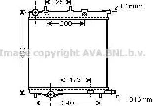 Ava Quality Cooling PE 2293 - Radiator, mühərrikin soyudulması furqanavto.az