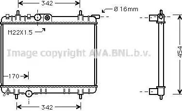 Ava Quality Cooling PE2244 - Radiator, mühərrikin soyudulması furqanavto.az