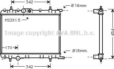 Ava Quality Cooling PEA2254 - Radiator, mühərrikin soyudulması furqanavto.az