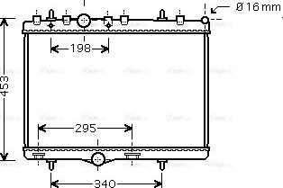 Ava Quality Cooling PE 2255 - Radiator, mühərrikin soyudulması furqanavto.az