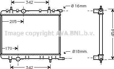 Ava Quality Cooling PE 2251 - Radiator, mühərrikin soyudulması furqanavto.az