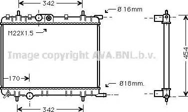 Ava Quality Cooling PE2253 - Radiator, mühərrikin soyudulması furqanavto.az