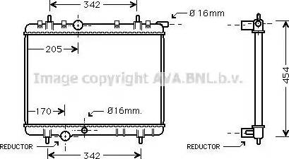 Ava Quality Cooling PE 2252 - Radiator, mühərrikin soyudulması furqanavto.az