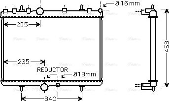 Ava Quality Cooling PE 2269 - Radiator, mühərrikin soyudulması furqanavto.az