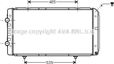 Ava Quality Cooling PE 2268 - Radiator, mühərrikin soyudulması furqanavto.az