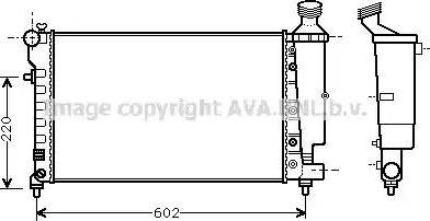 Ava Quality Cooling PE 2262 - Radiator, mühərrikin soyudulması furqanavto.az