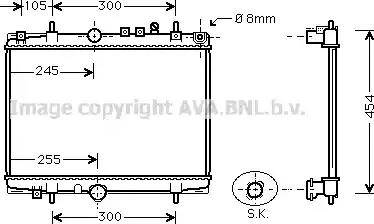 Ava Quality Cooling PE 2208 - Radiator, mühərrikin soyudulması furqanavto.az