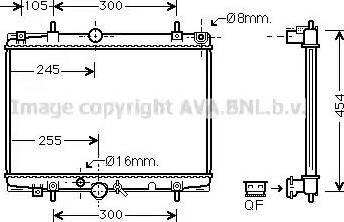 Ava Quality Cooling PE 2213 - Radiator, mühərrikin soyudulması furqanavto.az