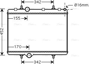 Ava Quality Cooling PE 2281 - Radiator, mühərrikin soyudulması furqanavto.az