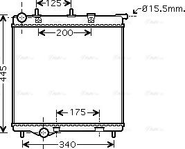 Ava Quality Cooling PE 2288 - Radiator, mühərrikin soyudulması furqanavto.az