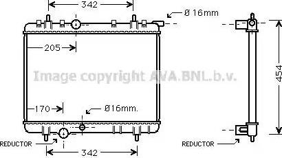 Ava Quality Cooling PE2239 - Radiator, mühərrikin soyudulması furqanavto.az