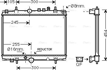 Ava Quality Cooling PE 2235 - Radiator, mühərrikin soyudulması furqanavto.az