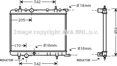 Ava Quality Cooling PE 2238 - Radiator, mühərrikin soyudulması furqanavto.az