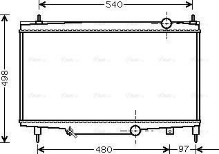 Ava Quality Cooling PE 2229 - Radiator, mühərrikin soyudulması furqanavto.az