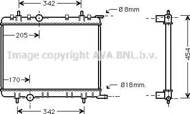 Ava Quality Cooling PE 2221 - Radiator, mühərrikin soyudulması furqanavto.az