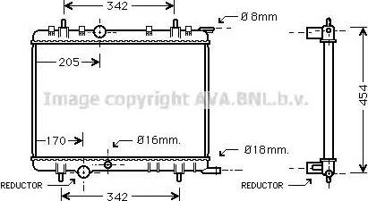 Ava Quality Cooling PE2223 - Radiator, mühərrikin soyudulması furqanavto.az