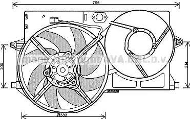 Ava Quality Cooling PE 7540 - Fen, radiator furqanavto.az