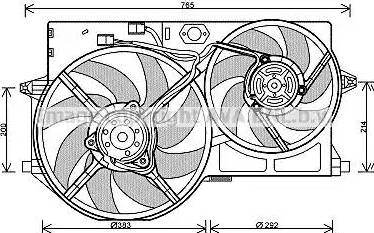 Ava Quality Cooling PE 7541 - Fen, radiator furqanavto.az