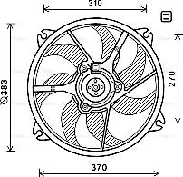 Ava Quality Cooling PE7554 - Fen, radiator furqanavto.az