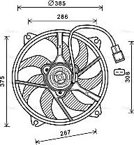 Ava Quality Cooling PE7556 - Fen, radiator furqanavto.az