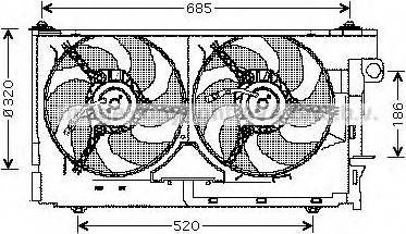 Ava Quality Cooling PE7516 - Fen, radiator furqanavto.az