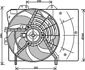 Ava Quality Cooling PE 7539 - Fen, radiator furqanavto.az