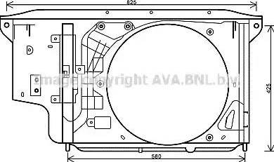 Ava Quality Cooling PE 7521 - Qapaq, radiator ventilyatoru furqanavto.az