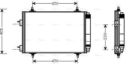 Ava Quality Cooling PEA5209D - Kondenser, kondisioner furqanavto.az